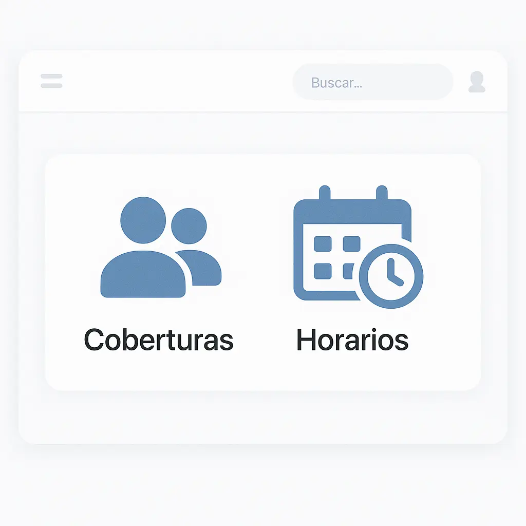 Control de Coberturas y Horarios